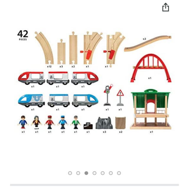 BRIO(ブリオ)のブリオ　WORLDトラベルセット キッズ/ベビー/マタニティのおもちゃ(電車のおもちゃ/車)の商品写真