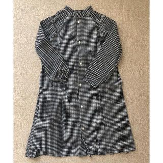 ロンハーマン(Ron Herman)のDENIM DUNGAREE デニム＆ダンガリー　チェックワンピース140(ワンピース)