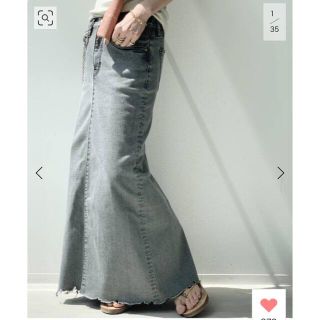 アパルトモンドゥーズィエムクラス(L'Appartement DEUXIEME CLASSE)の【GOOD GRIEF/グッドグリーフ】DENIM LONG スカート(ロングスカート)