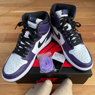 ナイキ(NIKE)のNIKE AIR JORDAN1 HIGH COURT PURPLE 27.5(スニーカー)