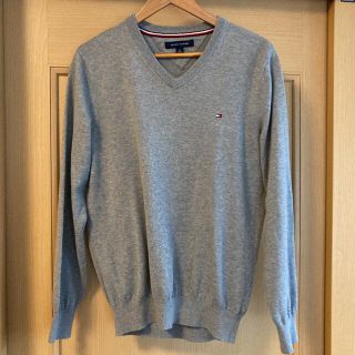 トミーヒルフィガー(TOMMY HILFIGER)のTOMMY ニット セーター　グレー　Sサイズ(ニット/セーター)