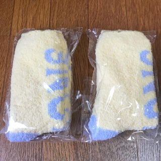 ラボン　もこもこソックス　イエロー2足(キャラクターグッズ)