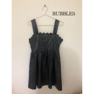 バブルス(Bubbles)のレザージャンパースカート　バブルス　bubbles(ミニワンピース)