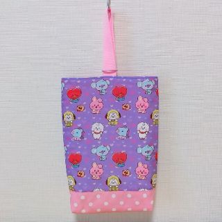 《Asa様専用》シューズバッグ他2点 ハンドメイド【BT紫】(シューズバッグ)