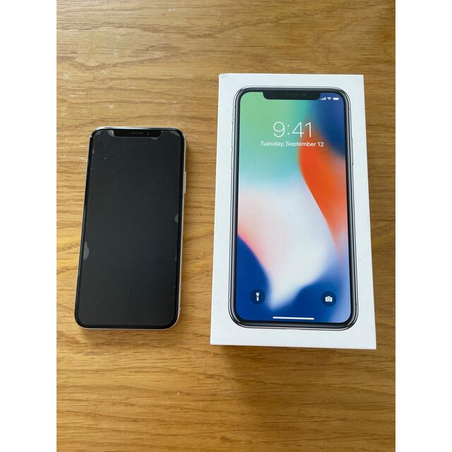 iPhoneX 64gb シルバー　SIMロック解除済