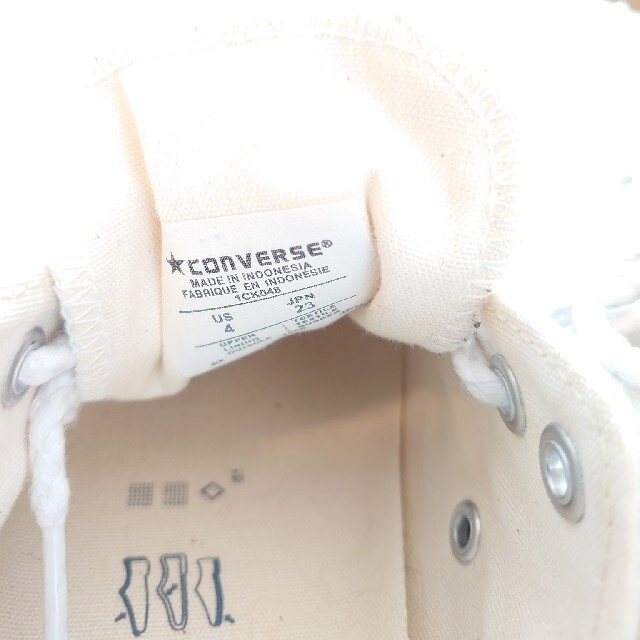 CONVERSE(コンバース)のコンバース 白❤編み込み模様🍀 スニーカー レディースの靴/シューズ(スニーカー)の商品写真