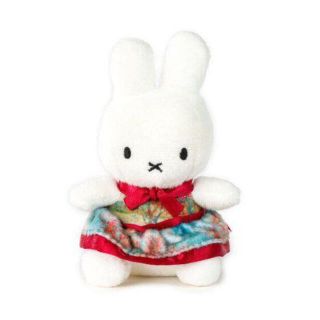 ミッフィー(miffy)のミッフィーぬいぐるみキーリング＊オランダクレラーミュラー限定ゴッホ桃の木ドレス(ぬいぐるみ)