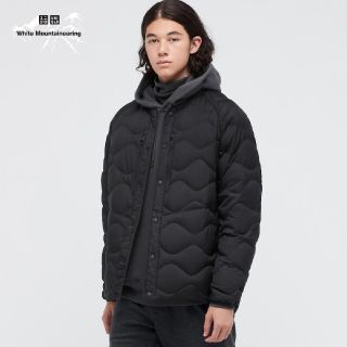 ユニクロ(UNIQLO)の新品・未使用！【XL】ユニクロ/ライトダウンオーバーサイズジャケット /ブラック(ダウンジャケット)