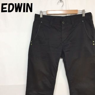 エドウィン(EDWIN)の【人気】エドウィン チノパンツ コンチョポケット シンプル ブラック サイズM(チノパン)