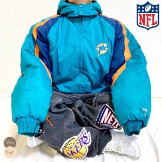 90s NFL ドルフィンズ ナイロン パフ ジャケット コムドット ゆうた ...