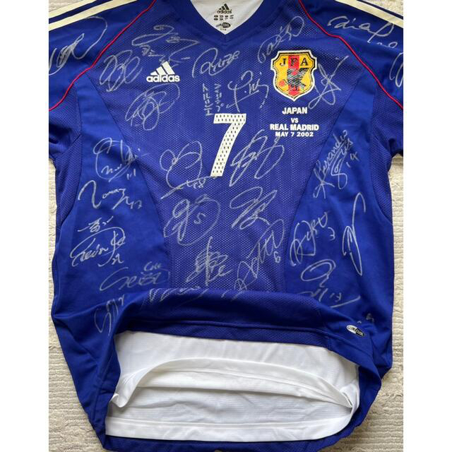 adidas - 日本代表2002ホームオーセンティックユニフォームL #7中田