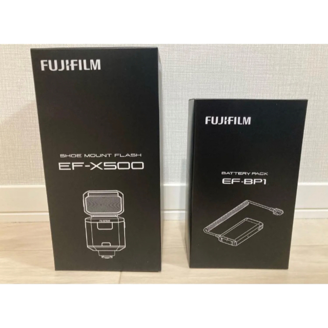 新品・未使用 FUJIFILM 富士フイルム EF-X500 EF-BP1 ストロボ/照明