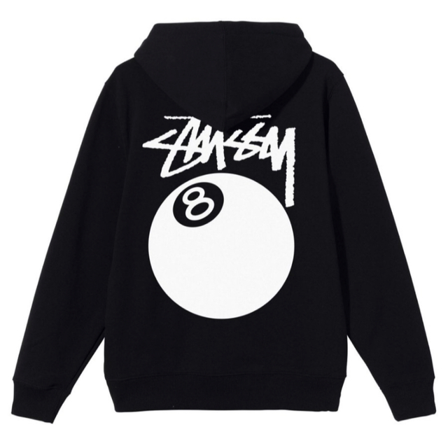 STUSSY 8ball zip-hoodie XLサイズ