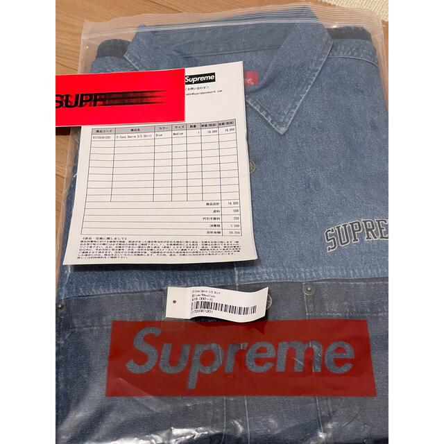 Supreme 2-Tone Denim S/S Shirt Sサイズ