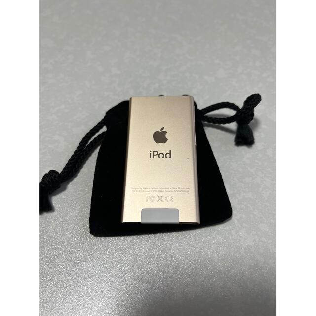 Apple(アップル)のiPod nano ゴールド　値下げしました スマホ/家電/カメラのオーディオ機器(ポータブルプレーヤー)の商品写真