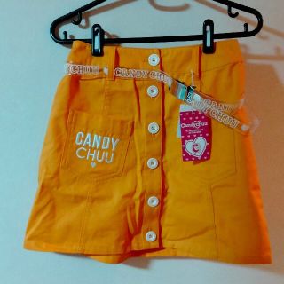 ☆お買い得！☆ Candy Chuu スカート ロゴ入りクリアベルト付き(スカート)