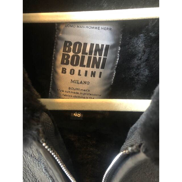 BOLLINI(ボリーニ)の【定価18万円❗️】BOLINI ボリーニ 最上級羊革ムートン・レザージャケット メンズのジャケット/アウター(レザージャケット)の商品写真