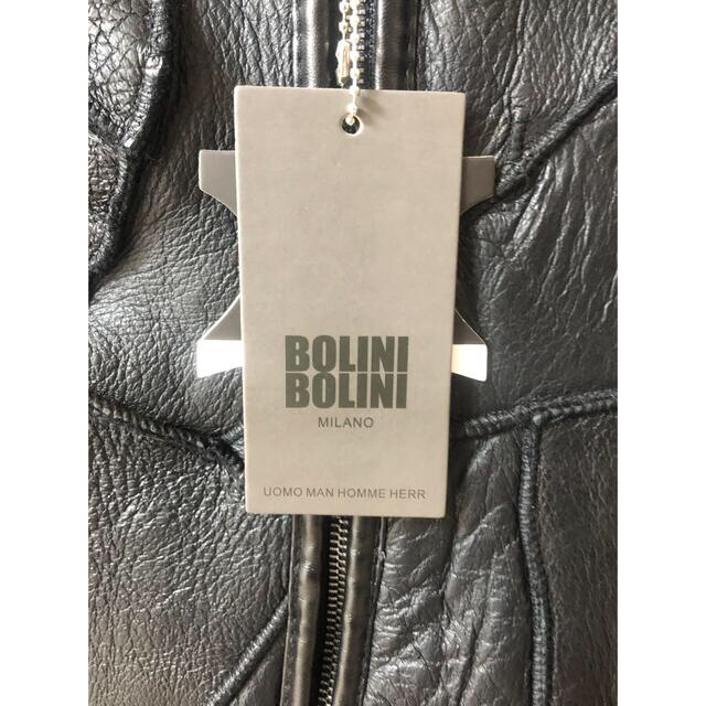 BOLLINI(ボリーニ)の【定価18万円❗️】BOLINI ボリーニ 最上級羊革ムートン・レザージャケット メンズのジャケット/アウター(レザージャケット)の商品写真