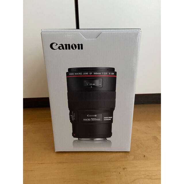 Canon(キヤノン)の新品　EF100mm F2.8L マクロ IS USM CANON キヤノン スマホ/家電/カメラのカメラ(レンズ(単焦点))の商品写真