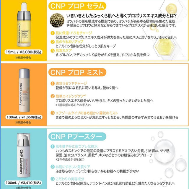 CNP(チャアンドパク)のCNP トライアルセット コスメ/美容のキット/セット(サンプル/トライアルキット)の商品写真