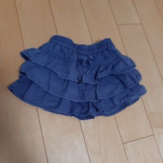 ニシマツヤ(西松屋)のキュロット　パンツ　ミニ　フリル　100　紺(スカート)