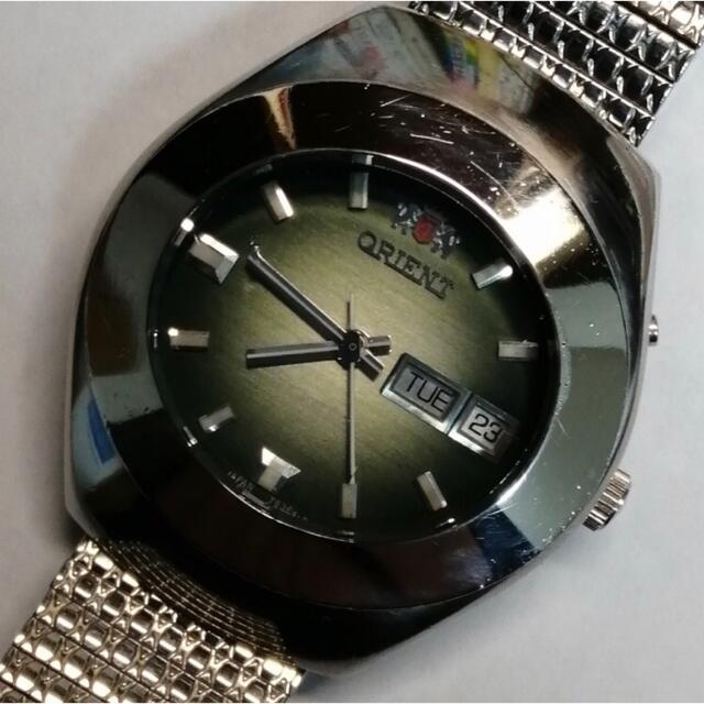 動作品 オリエント クリスタル　機械式自動巻 27石  メンズ腕時計