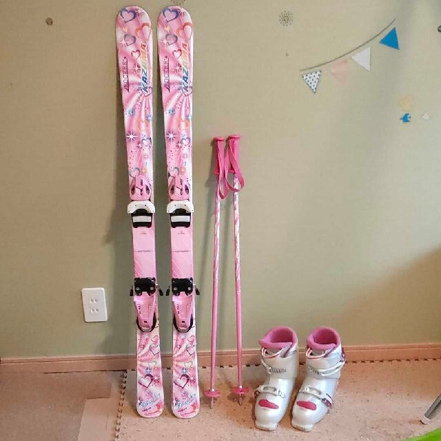 スキー板HART120cmジュニアスキーセット［ski120cm/ boots24cm］ISO/DIN認定