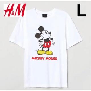 H&M - 新品 安値 H&M × ミッキー Disney オーバーサイズ Tシャツ L