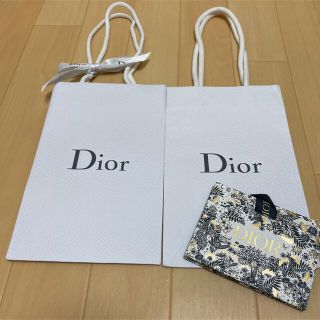 ディオール(Dior)の【Dior】ショップ袋 2個セット！ おまけ クリスマス限定 ギフトショップ付(ショップ袋)