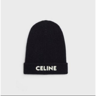 celine - ※新作【CELINE LOGO】セリーヌ　ビーニー　ブラック　celine
