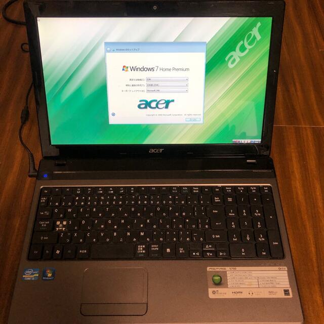 Acer - 【ジャンク品】acer Aspire 5750G AS5750-N54E/Kの通販 by bss