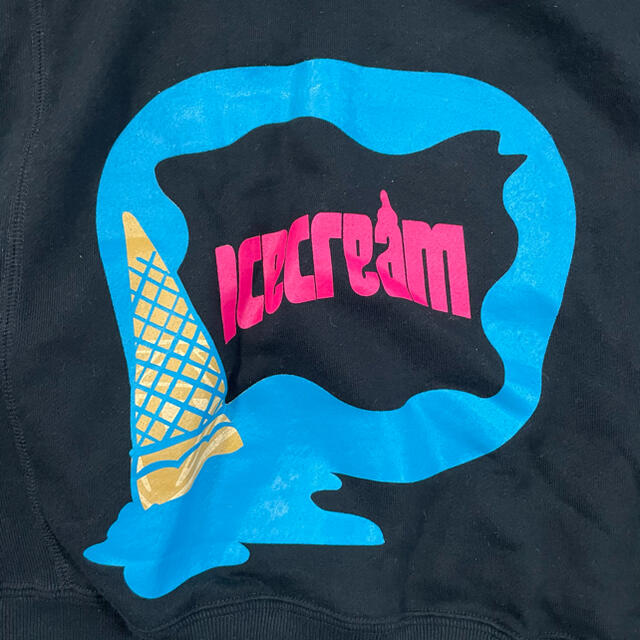 正規品定番】 ICE CREAM - 激レア 極美中古 ICECREAM パーカー L BLACK