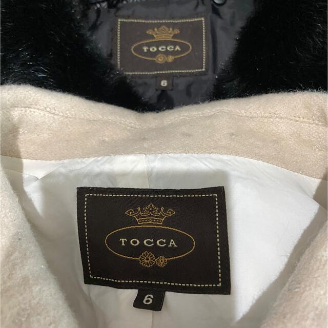 TOCCA(トッカ)のTOCCA トッカ サイズ6ダウンコート2way ホワイトコート2点セット レディースのジャケット/アウター(ダウンコート)の商品写真