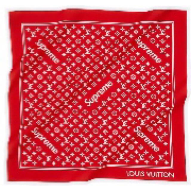 louis vuitton x supreme bandana バンダナ