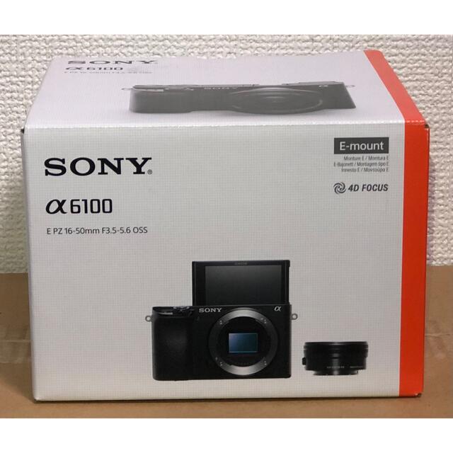SONY(ソニー)のSONY ソニー α6100 ブラック スマホ/家電/カメラのカメラ(ミラーレス一眼)の商品写真