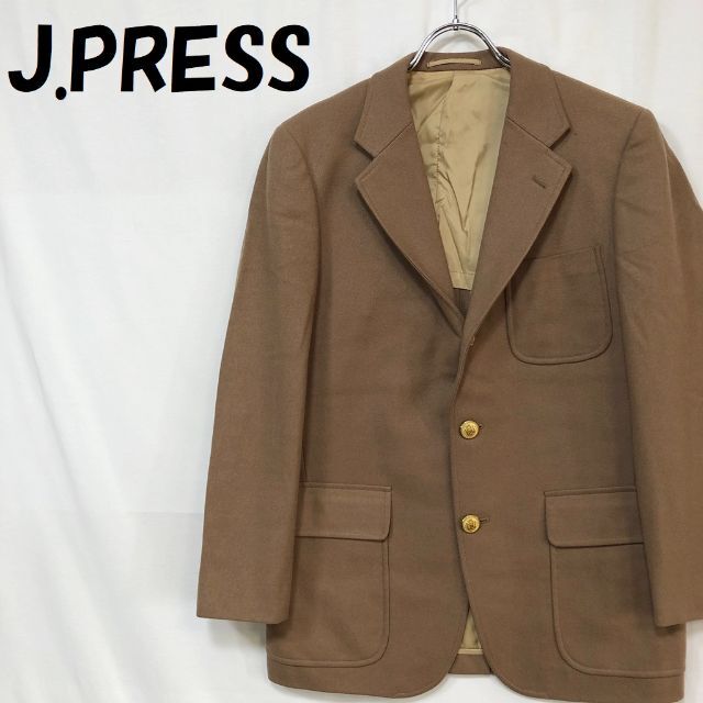 J.PRESS - 【人気】ジェイプレス 金ボタン テーラードジャケット ブレザー ベージュの通販 by 古着duca's shop｜ジェイプレスならラクマ