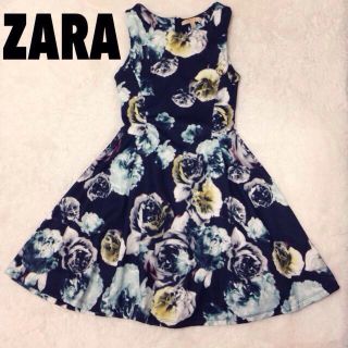 ザラ(ZARA)のZARA モダンフラワーOP【着画追加】(ミニワンピース)