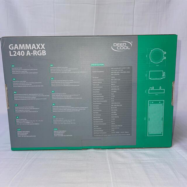 Deepcool GAMMAXXL240 A-RGB CPUクーラー 1