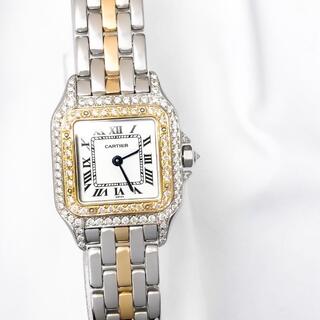 カルティエ(Cartier)の【仕上済】カルティエ パンテール SM コンビ ダイヤ レディース 腕時計(腕時計)