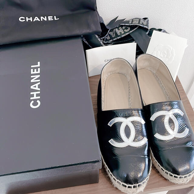 CHANEL(シャネル)のcorntea様専用♪ シャネル　エスパドリーユ　37 レディースの靴/シューズ(スリッポン/モカシン)の商品写真