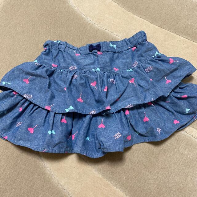 mezzo piano(メゾピアノ)のメゾピアノ　フリルショートパンツ　120cm キッズ/ベビー/マタニティのキッズ服女の子用(90cm~)(パンツ/スパッツ)の商品写真