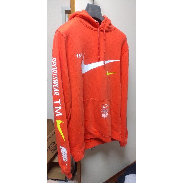 送料込 NIKE BIG SWOOSH SWEAT PARKER HOODIE