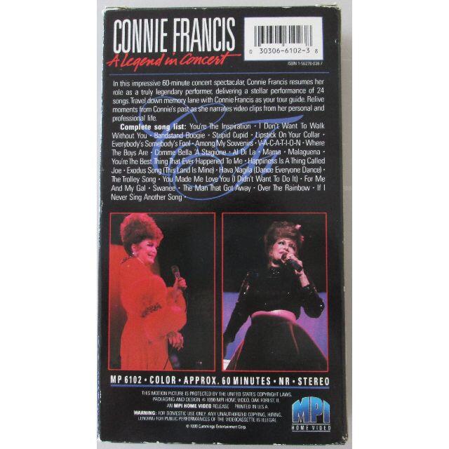 コニー・フランシス 　コンサート 1989 VHS