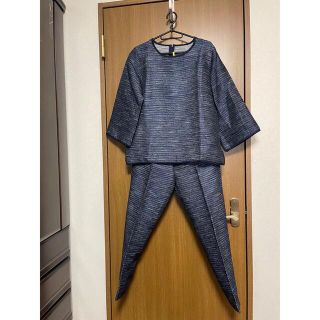 パンツスーツ　藍色　M〜L(スーツ)