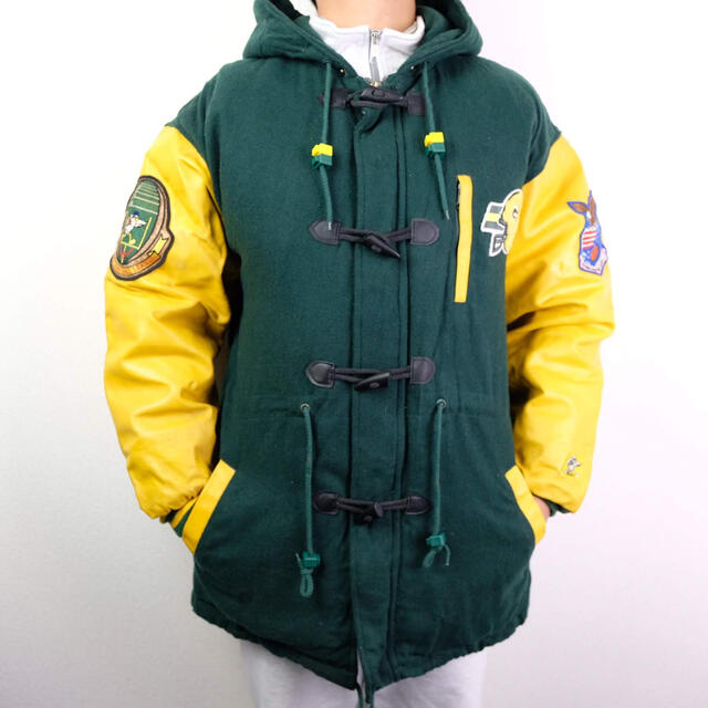 Santa Monica - 90s USA古着 NFL PACKERS スタジャン ダッフルコート