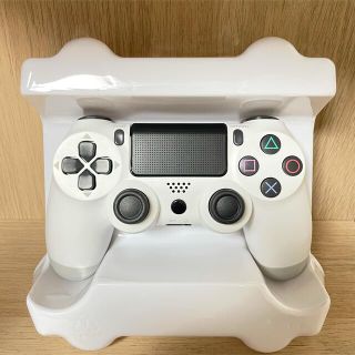 プレイステーション4(PlayStation4)の【新品未使用・互換品】PS4 ワイヤレスコントローラー グレイシャーホワイト 白(家庭用ゲーム機本体)