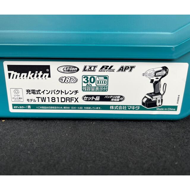 Makita Makita 充電式インパクトレンチ TW181DRFX の通販 by renemasa's shop｜マキタならラクマ