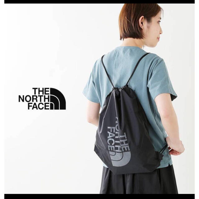 THE NORTH FACE(ザノースフェイス)の【未開封新品】ノースフェイス　ナップサック　13L 黒色　男女兼用  エコバッグ レディースのバッグ(リュック/バックパック)の商品写真