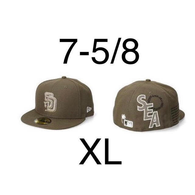 wind and sea newera padres 7-5/8 cap  XL