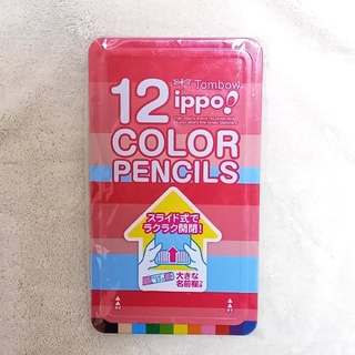 トンボエンピツ(トンボ鉛筆)の新品未使用   ippo  色鉛筆  12色 トンボ鉛筆(色鉛筆)